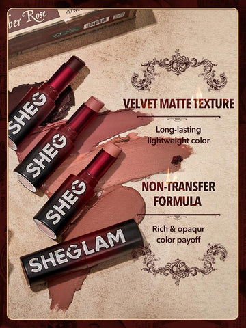 Sheglam - Ember Rose Dynamatte Boom Long lasting Matte lipstick - (4 Shades)