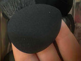 Shein - 2 Pcs Black Water Drop Sponge - finger cushion puff