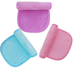 Shein - 6 pcs Makeup Removing Cloth Microfiber Face Towel - Reusable Multicolor