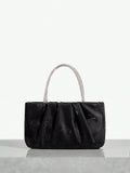 Shein Party - hand bag Black with silver Handle