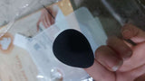 Shein - 2 Pcs Black Water Drop Sponge - finger cushion puff