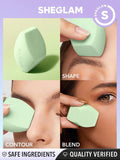 SHEGLAM - Multi Faceted Makeup Sponge - Green, Pink, Beige