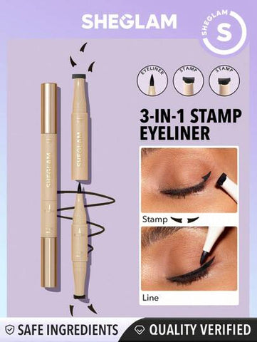 SHEGLAM - Get Foxy Eye Stamp & Liner Pen 3 In 1 Waterproof