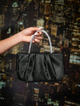 Shein Party - hand bag Black with silver Handle