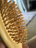 Shein - Bamboo Square Hair Brush