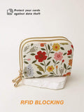 Shein - Flower printed Double zipper Wallet