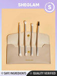 SHEGLAM - Glam 101 Eye Essentials Brush Set With Bag 4 Brushes