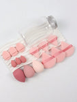 Shein 15 Pcs Makeup tool set - Puff - Band - Blenders - Towels Pink