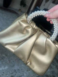 Shein Pearl handle bag Golden