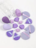 Shein 15 Pcs Makeup tool set - Puff - Band - Blenders - Towels Purple