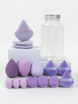 Shein 15 Pcs Makeup tool set - Puff - Band - Blenders - Towels Purple