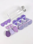 Shein 15 Pcs Makeup tool set - Puff - Band - Blenders - Towels Purple