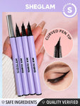 SHEGLAM - Pro Flex Angled Eyeliner Black Highly Pigmented Matte