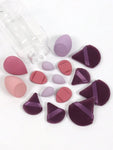 Shein 15 Pcs Makeup tool set - Puff - Band - Blenders - Towels Mauve