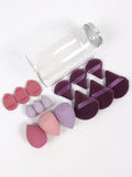 Shein 15 Pcs Makeup tool set - Puff - Band - Blenders - Towels Mauve