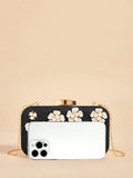 Shein Black Floral Clutch