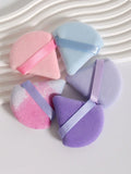 Shein 5 pcs Triangle Ultra-Soft Multicolor Powder Puff