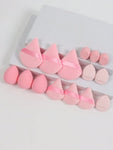 Shein 15pcs Makeup Sponge / Puff Tool Set - Pink