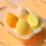 Shein 4 Pcs Beauty Blender set with Box Yellow