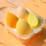 Shein 4 Pcs Beauty Blender set with Box Yellow