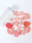 Shein Set Of 15 Makeup Sponge With Storage Jar