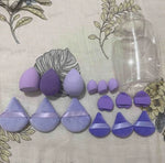 Shein 15 Pcs Makeup tool set - Puff - Band - Blenders - Towels Purple