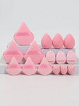 Shein 15pcs Makeup Sponge / Puff Tool Set - Pink