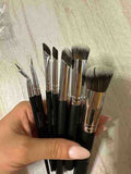 Shein - Maange 7 Pcs Brush Set Black