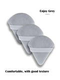 Shein 3 Pcs Triangular Makeup Sponge - Grey