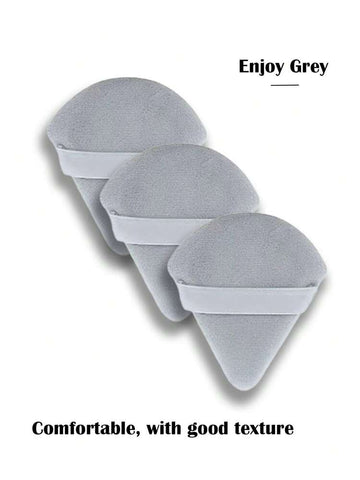 Shein 3 Pcs Triangular Makeup Sponge - Grey