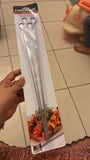 18" Stainless Steel BBQ Skewers 4pcs