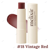 Buy Melixir Vegan Lip Butter in shades 02 Nude Rose, 03 Red Velvet, 05 Dewy Rose, 06 Rust Red, 10 Flutter, 15 Dirty Pink, 16 Wine Stain, 18 Vintage Red online in Pakistan