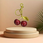 1pc Alloy Cherry Keychain Pendant