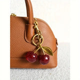 1pc Alloy Cherry Keychain Pendant