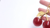 1pc Alloy Cherry Keychain Pendant