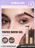 SHEGLAM Hold 'Em Up Tinted Brow Gel Taupe, Auburn, Chocolate, Espresso Long Lasting Voluminous Eyebrow Tint With Hair-Like Fibers Non-Greasy Shapes Lifts Sets Eyebrow Cream With Brush