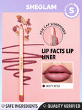 SHEGLAM Lip Facts Lip Liner - True Faith, Misty Rose, Neutral, Momojo, Toasted, Concrete Jungle, Purple Smoke, Solo Dance, Crimson, Cosmopolitan, City Nights, Brazen, Mojave, But First-Coffee