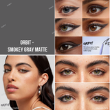 Kosas Soulgazer-Intensifying Gel Eyeliner-Hypnotize|Intense Black Matte, Orbit|Smokey Gray Matte, Allure|Dark Brown Matte Depth|Warm Brown Matte, Mesmerize|Soft Lilac Matte, Gravitate|Creamy Beige Matte, Enigma|Blackened Blue Satin, Eternal|Emerald Green Satin, Bewitch|Night Violet Satin, Cosmic|Deep Aqua Satin