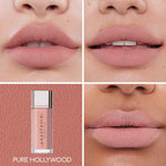 Anastasia Beverly Hills Lip Velvet Liquid Lipstick - Crush - soft beige, Pure Hollywood - pale mauve nude, Peachy Nude - light peachy nude, Pale Mauve - light mauvy taupe, Pink Sand - nude peachy pink, Softy - soft pink nude, Hush Rose - rosy pink