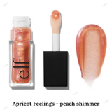 ELF Glow Reviver Plumping Lip Oil - Burst Bubble, Apricot Feelings, Papayarazzi