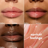 ELF Glow Reviver Plumping Lip Oil - Burst Bubble, Apricot Feelings, Papayarazzi