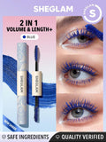 SHEGLAM All-In-One Volume & Length Mascara Waterproof - Brugundy, Blue