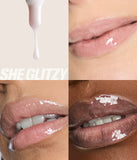 Huda Beauty Icy Nude FAUX FILLER Lip Gloss - She Flirty, She Glitzy, She Fire