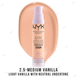 NYX Bare With Me Concealer Serum - 01-Fair-Fair ivory with neutral undertone, 02-Light-Light beige with cool undertone, 03-Vanilla-Vanilla with neutral undertone, 04-Beige-Beige with neutral undertone, 05-Golden-Medium light with cool undertone