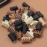 20pcs Mini Hair Clip Coffee Set