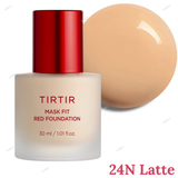 TIRTIR Mask Fit Red Foundation 30ml - 10C Shell, 13N Fair Ivory, 15C Fair Porcelain, 17C Porcelain, 17N Vanilla, 21C Cool Ivory, 21N Ivory, 21W Natural Ivory, 22N Shell Beige, 23N Sand, 24N Latte, 24W Soft Beige, 25C Cool Taupe, 27C Cool Beige