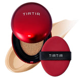 TIRTIR - Mask Fit Red Cushion MINI - Japan's No.1 Foundation in shades 13C Fair, 13N Fair Ivory, 15C Fair Porcelain, 17N Vanilla, 17W French Vanilla, 17C Porcelain, 21N Ivory, 21W Natural Ivory, 21C Cool Ivory, 23N Sand, 24N Latte, 24W Soft Beige, 25N Mocha, 27C Cool Beige, 27N Camel, 29N Natural Beige, 30N Rich Honey, 31N French Beige, 33C Hazel, 33N Macchiato