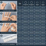 2pcs Stainless Steel Glam Rings - Gold
