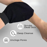 1pc Exfoliating Black Bath Gloves for Moroccan soap