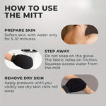 1pc Exfoliating Black Bath Gloves for Moroccan soap